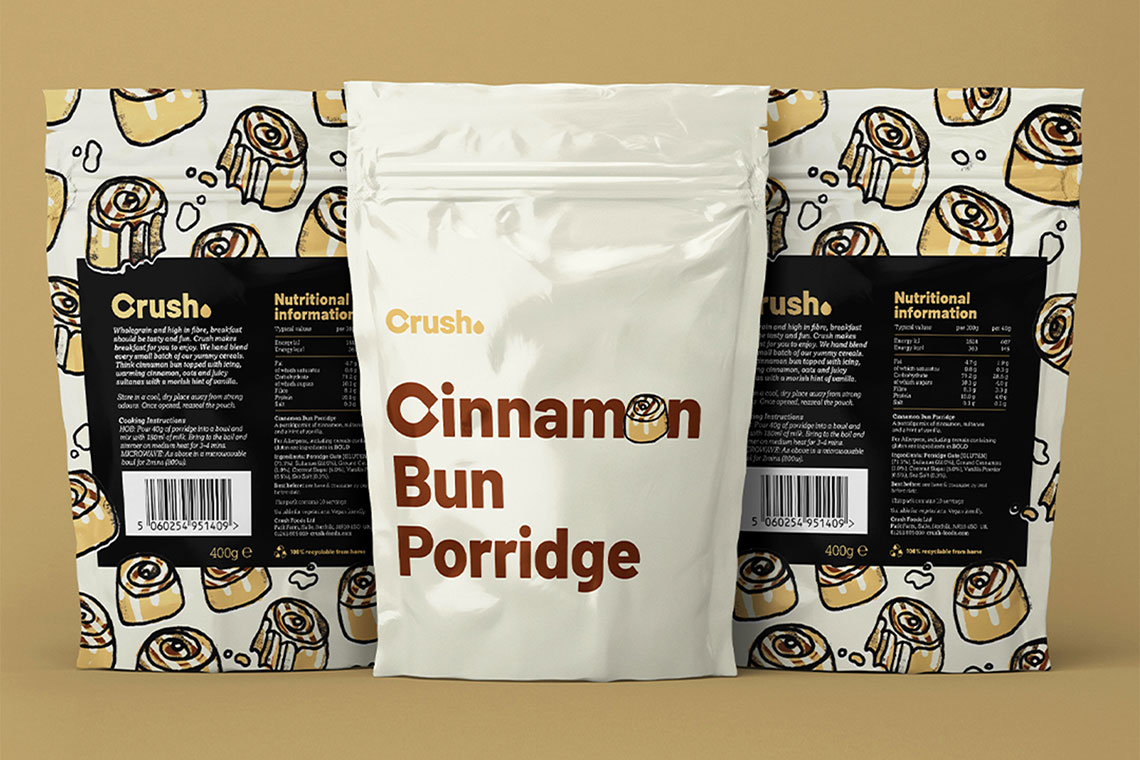 Crush Cinnamon Bun Porridge