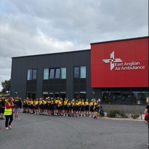 production bureaus sponsorship supporting norfolk lap of anglia raising awareness for east anglian air ambulance