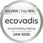 ecovadis silver medal 2025 top 15% sustainability rating