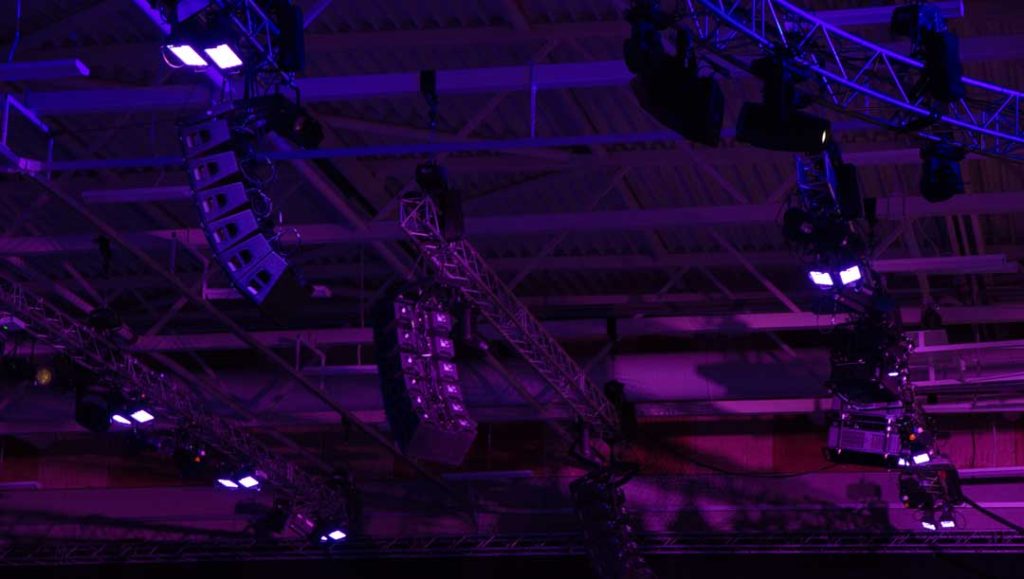 light and audio rigging hire service