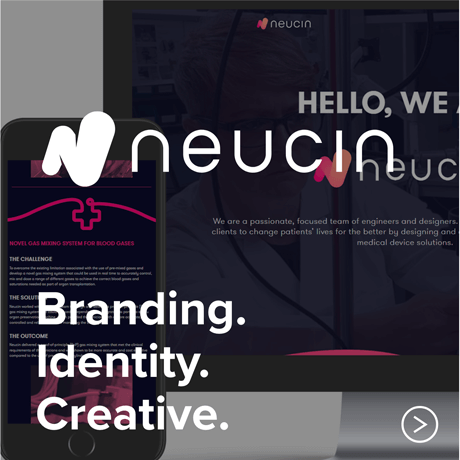 production bureau case study neucin web design rebranding