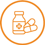 Pharmaceutical and healthcare icon