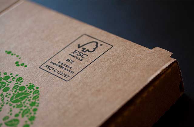 sustainable FSC-certified paper and card