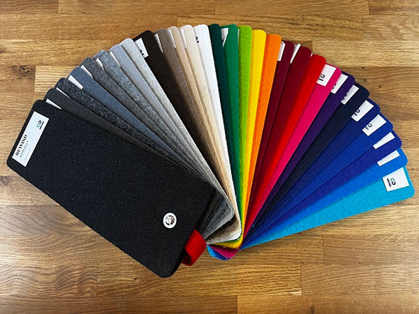 rewind carpet samples recycling sustainable materials for stages and exhibition booths