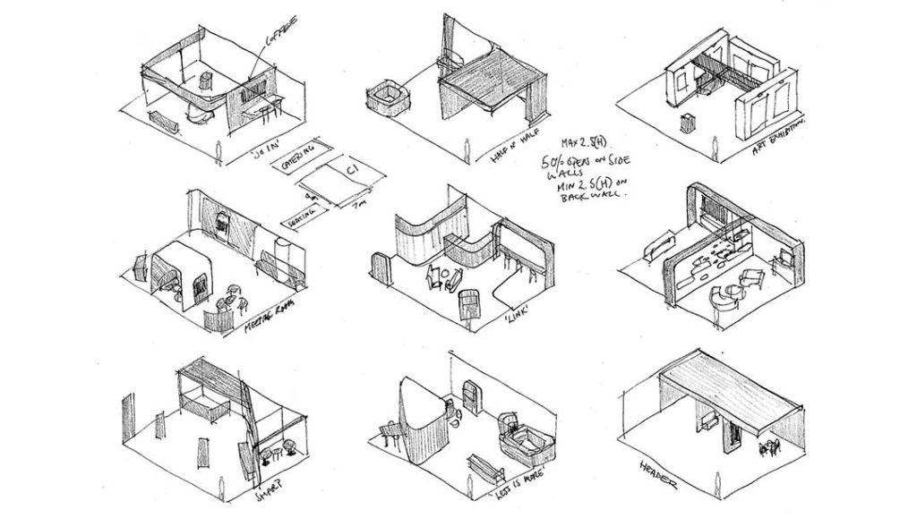 production bureau spatial design planning line work for set design