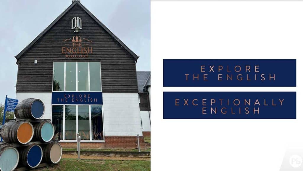the english distillery norfolk whiskey rebranding case study with production bureau outside graphics and signs