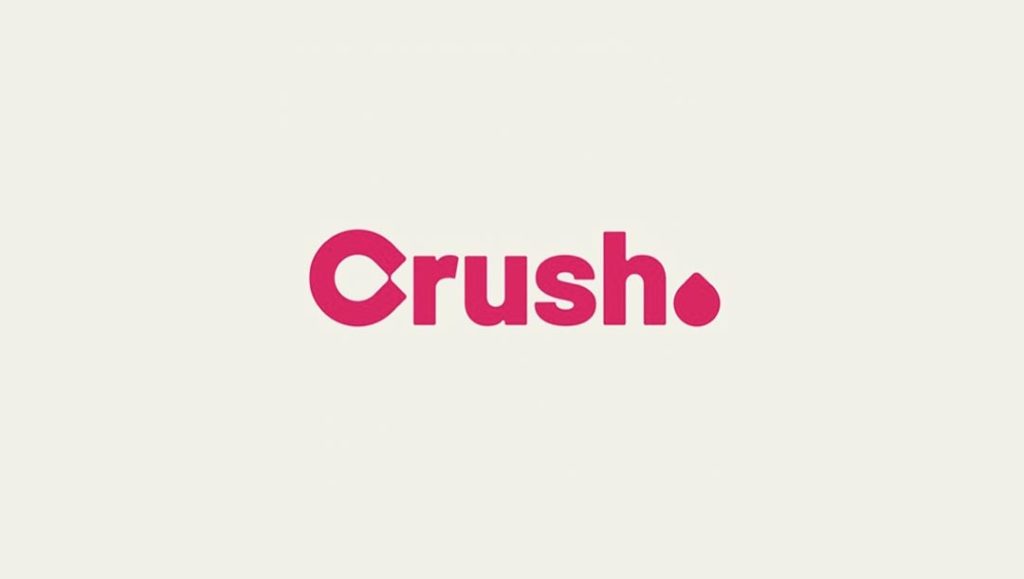 crush logo rebrand by graphics team at production bureau