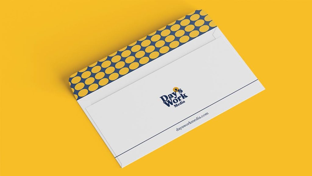 days work media rebrand by production bureaus graphic design team