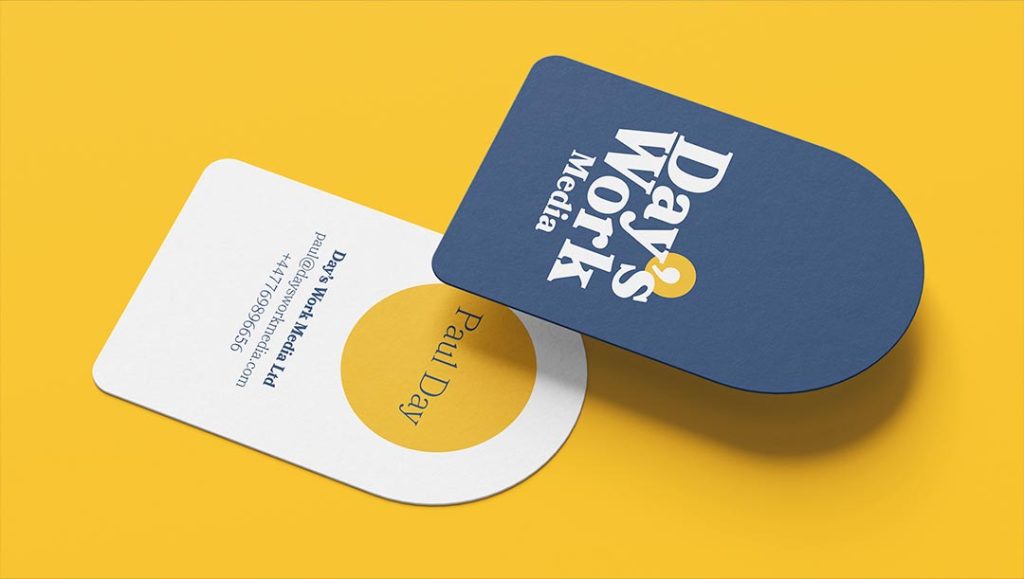 days work media rebrand by production bureaus graphic design team