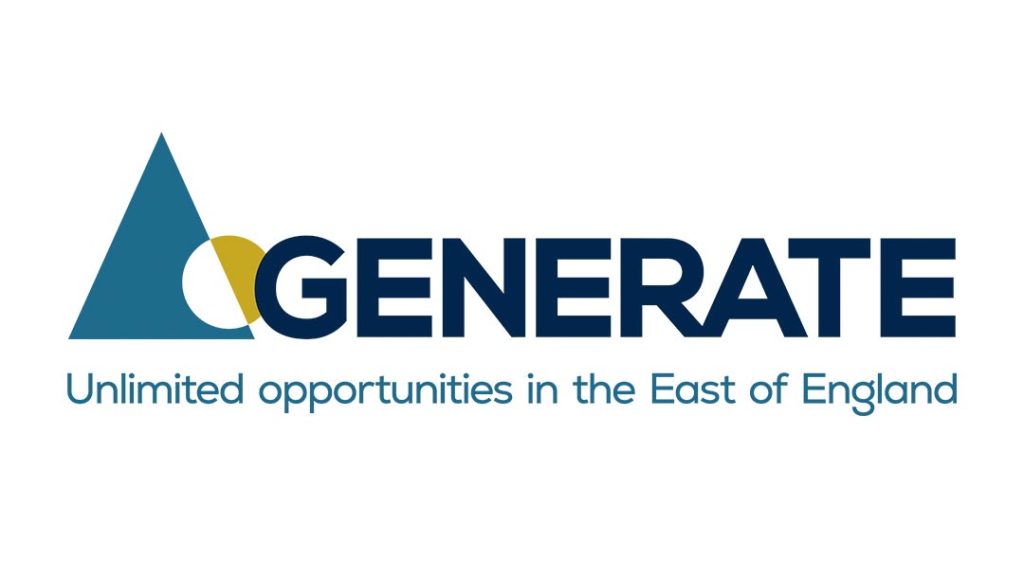 generate East of England Energy Zone rebranding by production bureau new logo design