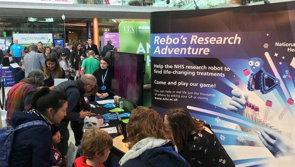 exhibition nhs 2d platformer educational game built and designed by production bureau