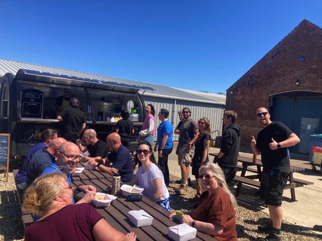 production bureau social committee career benefits food day jacket potato