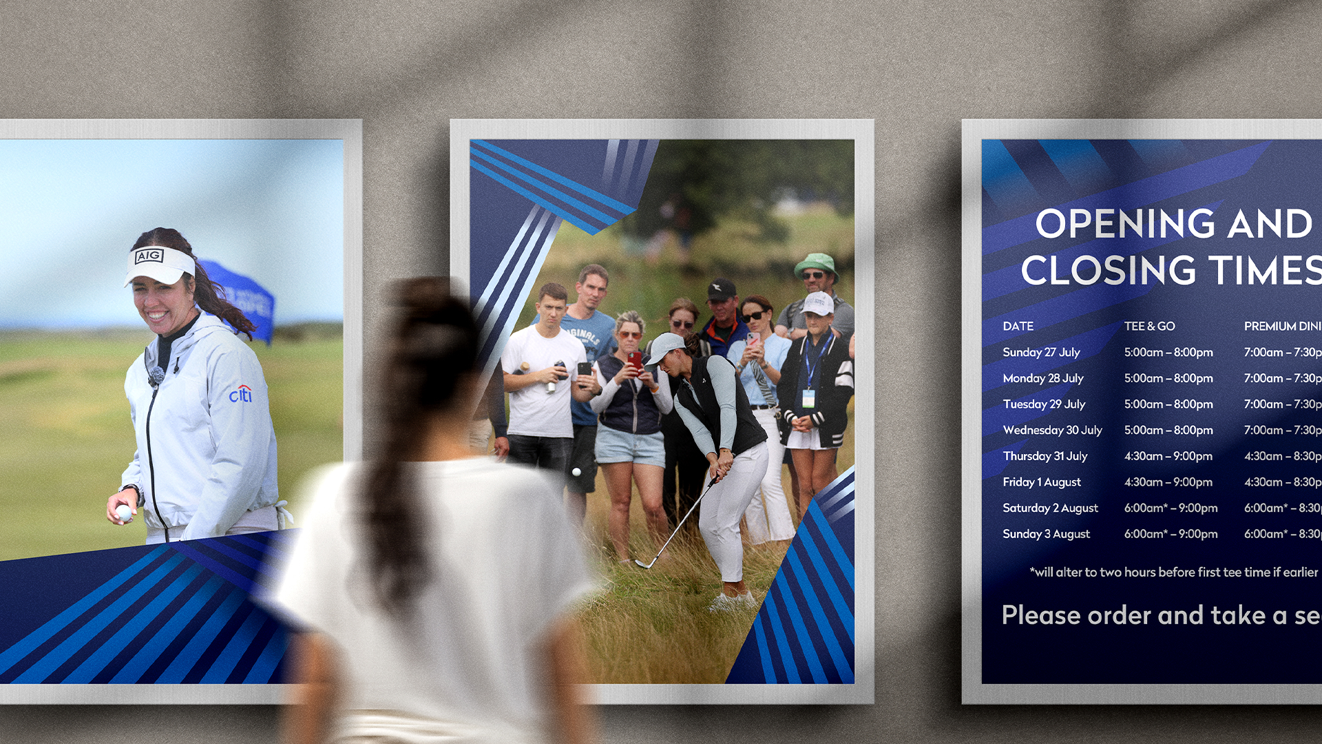 pb studio creative design agency norwich norfolk R&A golf tournament exhibition set up