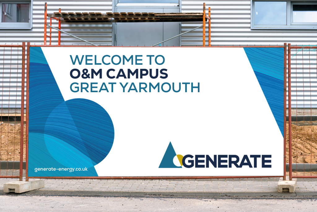 generate pb studio creative norfolk agency showing a banner from great yarmouth generate company