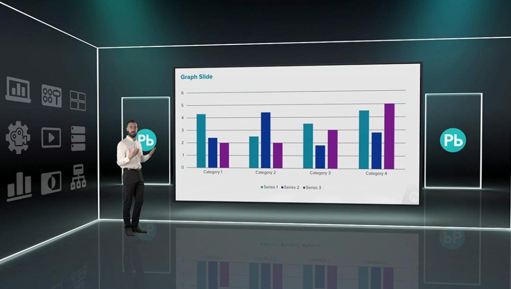 Virtual event services for conferences, exhibitions, product launches, meetings, training sessions, and award ceremonies