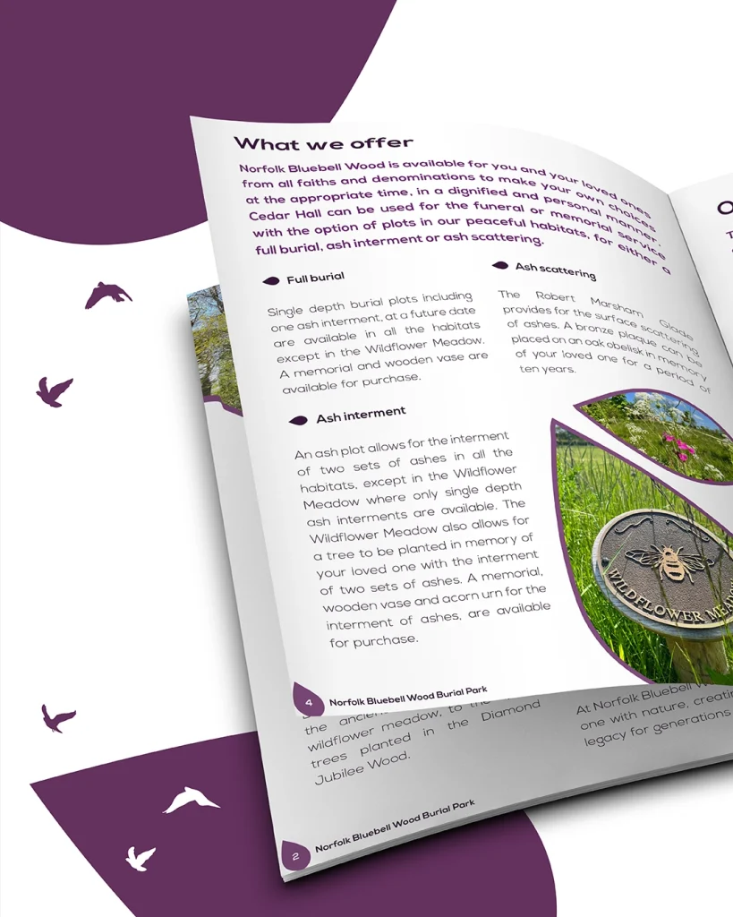 Norfolk Bluebell Wood Burial Park Case Study Production bureau Pb Studio