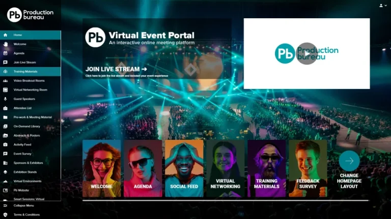 pb virtual event production virtual environment